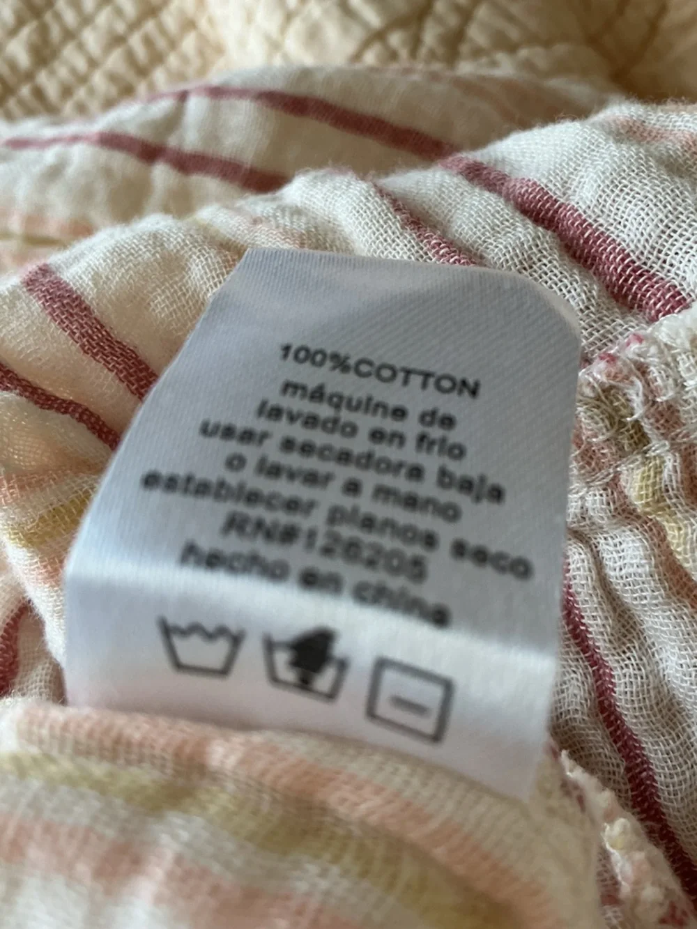 Joie Tiered Stripe Dress in Cream and Dusty Rose M Tie Back - Picture 3 of 11